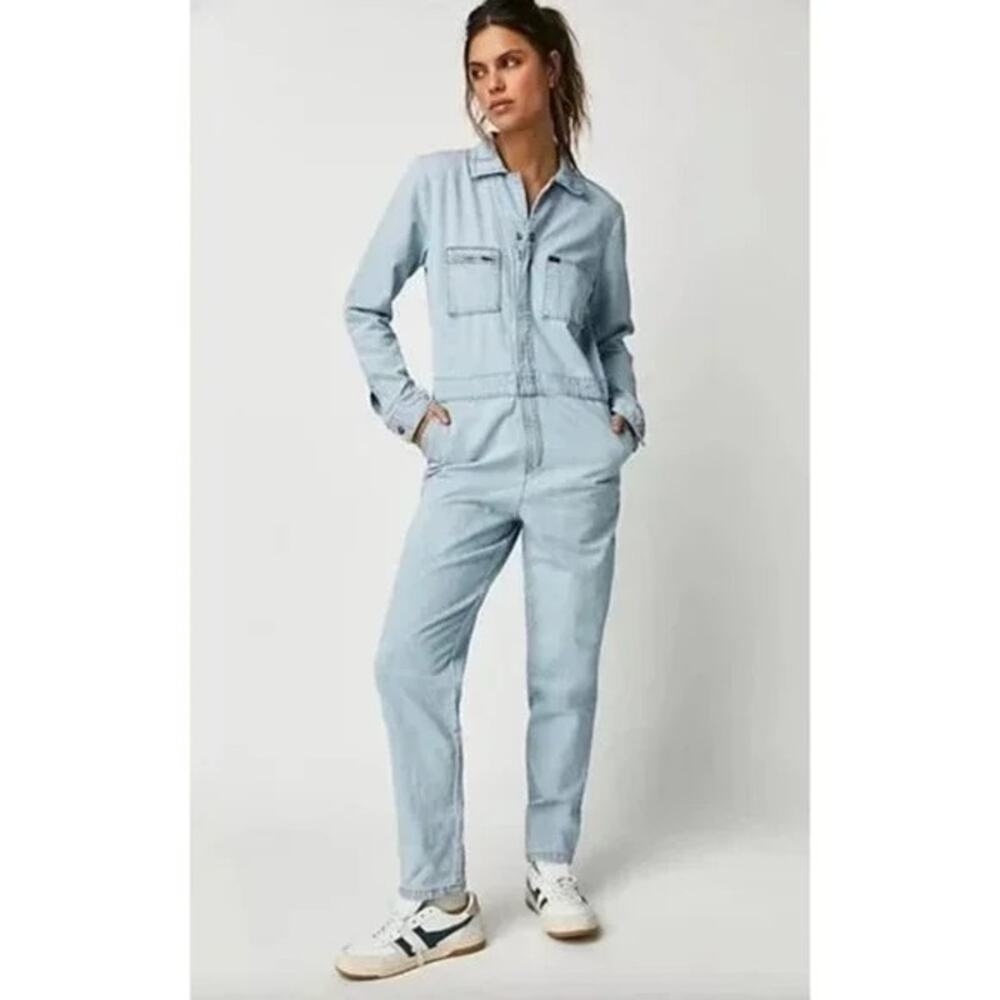 Lee Light Blue Denim Jumpsuit